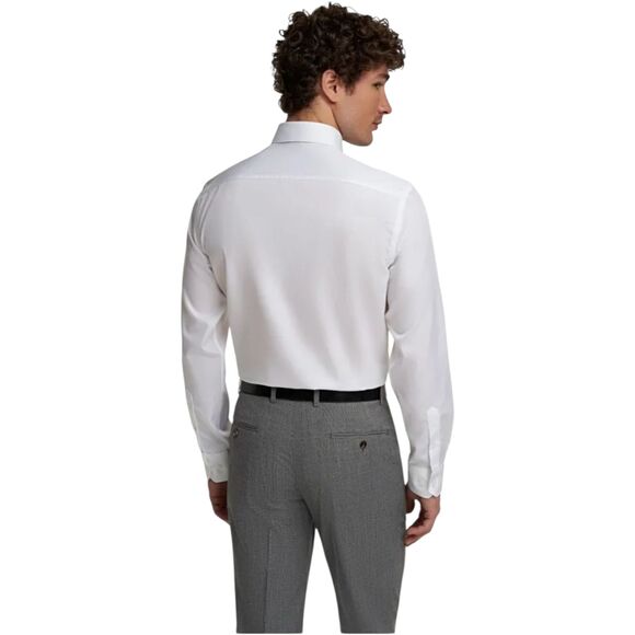 J. Ferrar Men's White Dress Shirt Stretch Slim Fit NWT M 15-15 1/2 Brand new - Picture 2 of 10